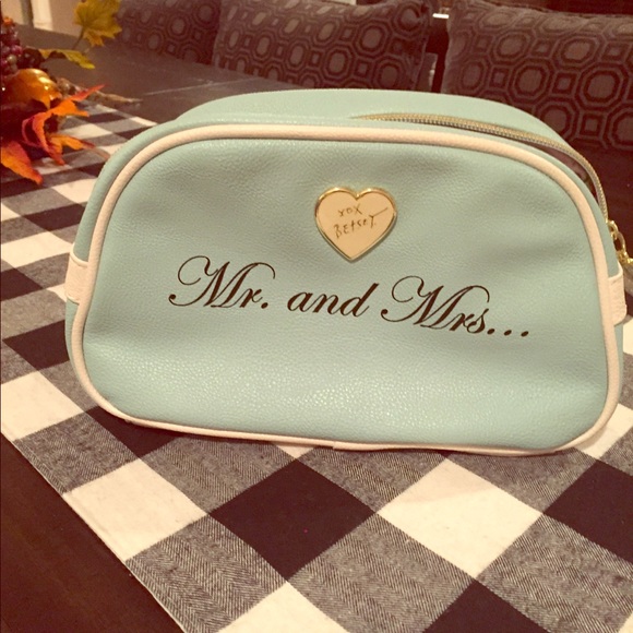 Betsey Johnson Handbags - Mr. & Mrs. makeup 💄 bag